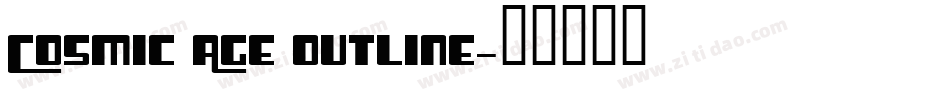 Cosmic Age Outline字体转换